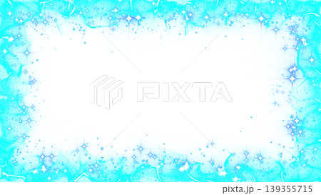 Glitter particle frame effect light blue Glitter particle frame effect light blue 139355715