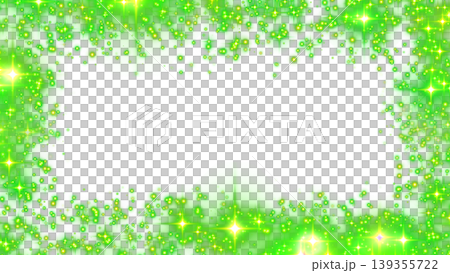 Particle frame effect green 139355722
