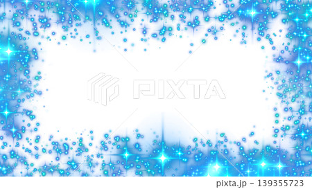 Particle frame effect light blue Particle frame effect light blue 139355723
