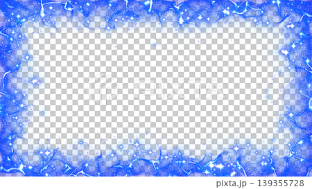 Glitter particle frame effect blue Glitter particle frame effect blue 139355728