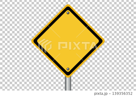 黄色い道路標識のイラスト素材 黄色い道路標識のイラスト素材 139356352