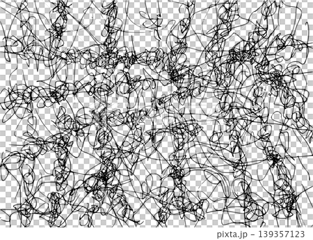 【背景透過】軽やかな曲線が縦横に重なり合うモノクロ手描き背景素材 【背景透過】軽やかな曲線が縦横に重なり合うモノクロ手描き背景素材 139357123