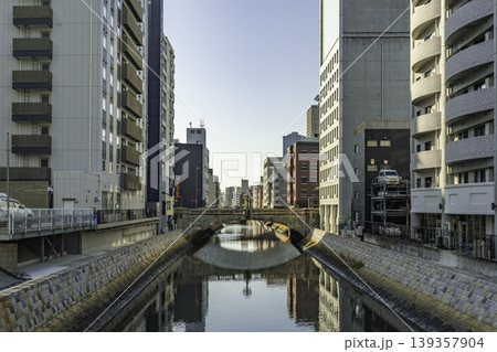 名古屋市街 桜橋と堀川 愛知県名古屋市 名古屋市街 桜橋と堀川 愛知県名古屋市 139357904