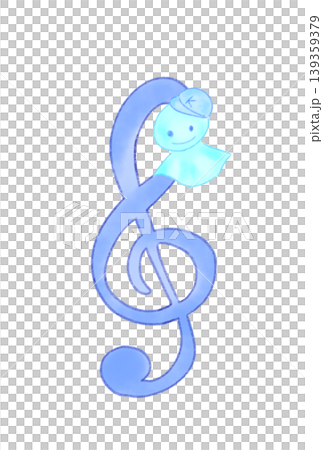 Musical notes with teru teru bozu (weather dolls) attached Musical notes with teru teru bozu (weather dolls) attached 139359379