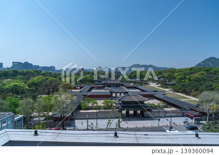 Seoul, South Korea - Apr. 18, 2026 : Panoramic cityscape of Seoul featuring the historic Changgyeonggung Palace and surrounding forest Seoul, South Korea - Apr. 18, 2026 : Panoramic cityscape of Seoul featuring the historic Changgyeonggung Palace and surrounding forest 139360094