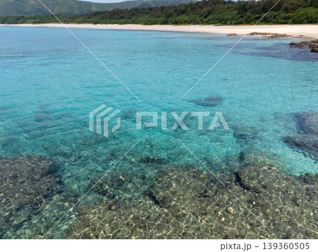 奄美大島　赤尾木東海岸　空撮 139360505