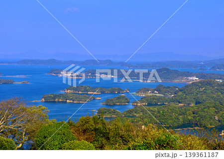 石岳展望台からの眺望・九十九島（長崎県・佐世保市） 139361187