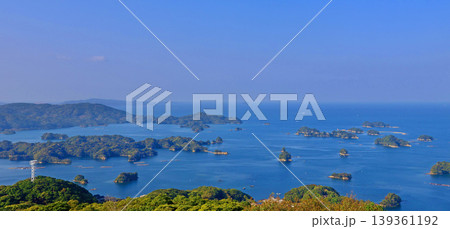 石岳展望台からの眺望・九十九島(長崎県・佐世保市) 石岳展望台からの眺望・九十九島(長崎県・佐世保市) 139361192