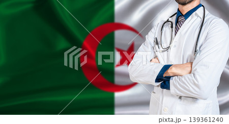 Algerian national health system. Algeria health and medical insurance concept Algerian national health system. Algeria health and medical insurance concept 139361240