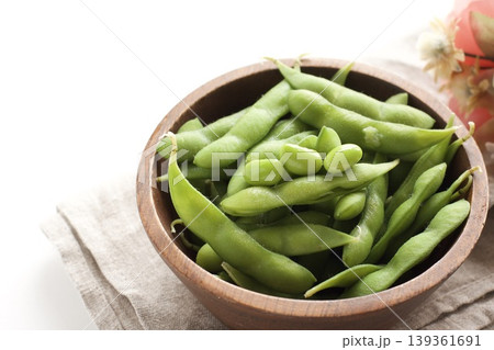 茹でた枝豆 139361691
