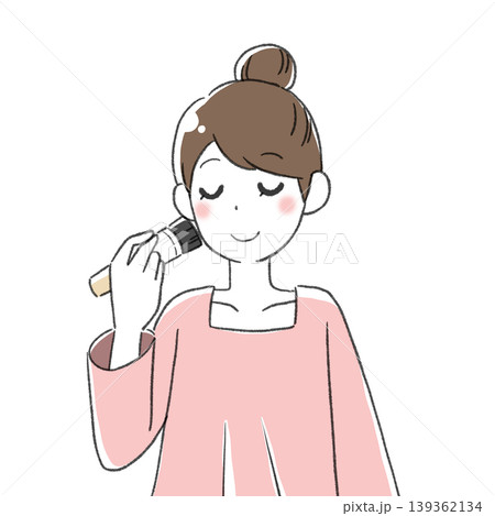 化粧をする女性 139362134
