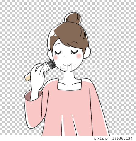 化粧をする女性 139362134