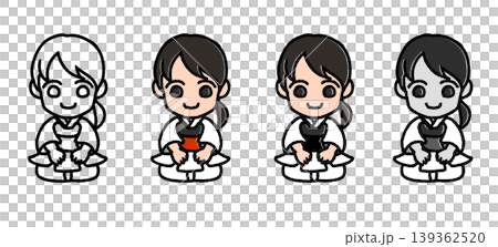 小劍士,正坐女子,白色 小劍士,正坐女子,白色 139362520