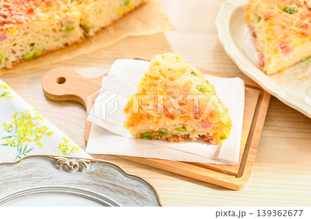 枝豆チーズフォカッチャ風パン 枝豆チーズフォカッチャ風パン 139362677