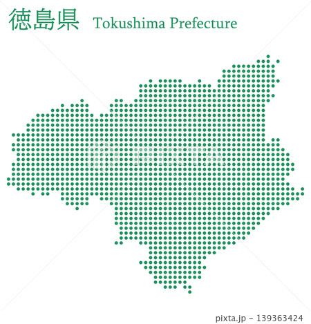 日本のベクターイラスト地図素材：徳島県全体地図 139363424