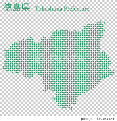 日本向量插圖地圖素材：德島縣地圖 139363424