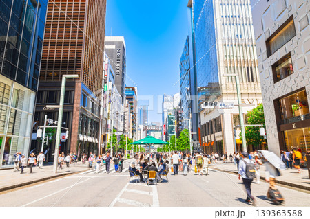 GWの銀座　歩行者天国　※一部ソフトフォーカス 139363588