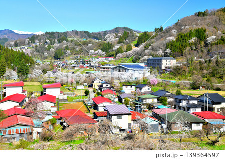 小川村役場周辺／北アルプス方向を望む(長野県小川村)【2026.4】 139364597