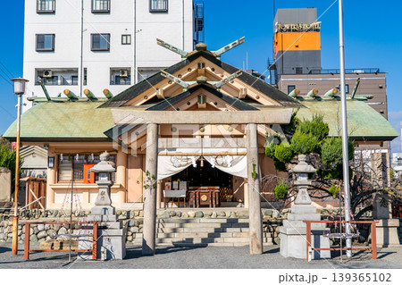 櫻宮’(通称:桜宮神社)鳥居(大阪のお伊勢さま)錦絵浪華百景の”さくらの宮景”に描かれている神社 櫻宮’(通称:桜宮神社)鳥居(大阪のお伊勢さま)錦絵浪華百景の”さくらの宮景”に描かれている神社 139365102