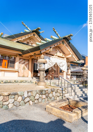 櫻宮’（通称：桜宮神社）拝殿（大阪のお伊勢さま）錦絵浪華百景の”さくらの宮景”に描かれている神社 139365105