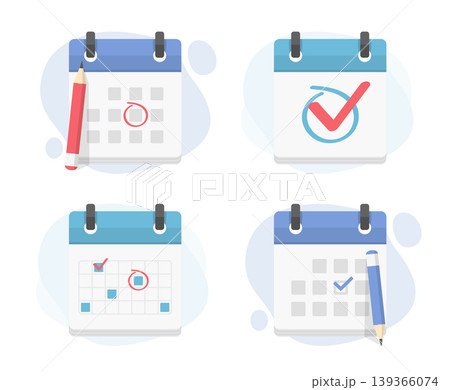 Calendar Icon Set 139366074