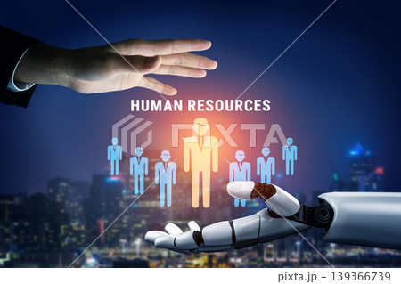 AI in Human Resources HR for Corporate Management Motif AI in Human Resources HR for Corporate Management Motif 139366739