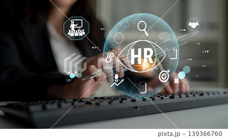 Modern Human Resource Management Concept with Digital Icons and Interfaces for Innovation and Technology in Workforce Recruitment and Management Fluxor Modern Human Resource Management Concept with Digital Icons and Interfaces for Innovation and Technology in Workforce Recruitment and Management Fluxor 139366760