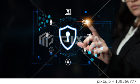 Digital Security Concept with Shield Icon, Lock Symbol and User Interface Elements Representing Cyber Protection and Data Privacy Solutions Fluxor Digital Security Concept with Shield Icon, Lock Symbol and User Interface Elements Representing Cyber Protection and Data Privacy Solutions Fluxor 139366777