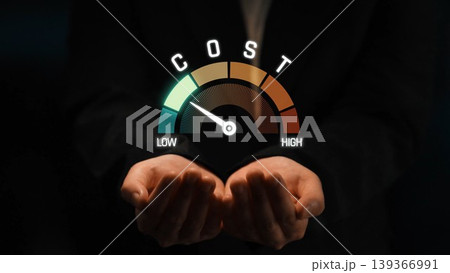 Expense control gauge showing low to high spending level Marrow Expense control gauge showing low to high spending level Marrow 139366991