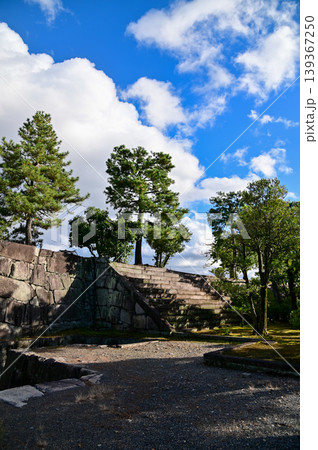 The Japanese gardern view of nijo jo castle, Kyoto, Japan. World Heritage Site, Japanese old traditional architecture in Kyoto, Japan. Background landscape of the beauty of Nijo Castle at sunny day. The Japanese gardern view of nijo jo castle, Kyoto, Japan. World Heritage Site, Japanese old traditional architecture in Kyoto, Japan. Background landscape of the beauty of Nijo Castle at sunny day. 139367250