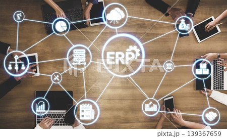 ERP enterprise resource planning system Funnel ERP enterprise resource planning system Funnel 139367659