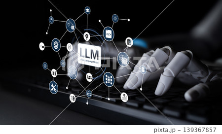 Large Language Model Architecture Visualization Neural Network Node. Corpus 139367857