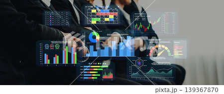 Data Analysis Presentation with Businessmen in Formal Attire Observing Financial Charts and Graphs on Digital Displays in a Modern Office Environment Quark Data Analysis Presentation with Businessmen in Formal Attire Observing Financial Charts and Graphs on Digital Displays in a Modern Office Environment Quark 139367870