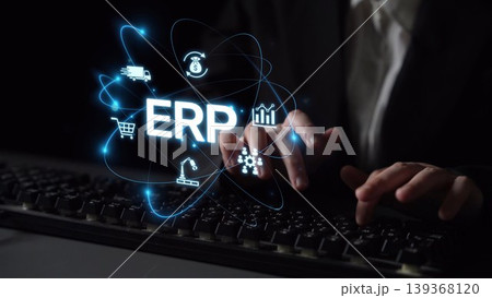ERP System Dashboard for Enterprise Resource Planning and Business Muxer ERP System Dashboard for Enterprise Resource Planning and Business Muxer 139368120