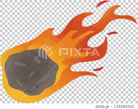 meteor with fire meteor with fire 139368302