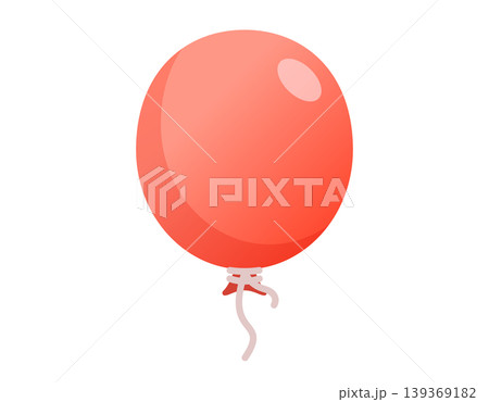 A single gradient red balloon icon floats gently 139369182