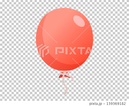 A single gradient red balloon icon floats gently 139369182