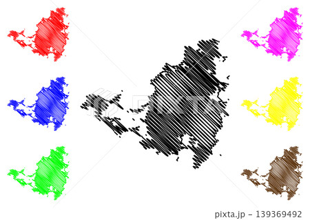 Saint Martin island (French Republic, Kingdom of the Netherlands, Cenrtal America, Caribbean islands) map vector illustration, scribble sketch Sint Maarten map Saint Martin island (French Republic, Kingdom of the Netherlands, Cenrtal America, Caribbean islands) map vector illustration, scribble sketch Sint Maarten map 139369492