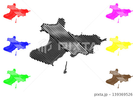 Union island (Saint Vincent and the Grenadines, Cenrtal America, Caribbean islands) map vector illustration, scribble sketch Union map Union island (Saint Vincent and the Grenadines, Cenrtal America, Caribbean islands) map vector illustration, scribble sketch Union map 139369526