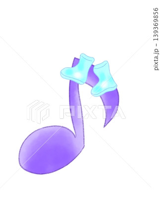 長靴の付いた音符 139369856