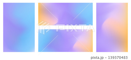 Set of bright abstract liquid vector wavy turquoise, purple and orange mesh gradient backgrounds. Vibrant violet, pink digital watercolor gradation for blurry concept, fluid design, banner Set of bright abstract liquid vector wavy turquoise, purple and orange mesh gradient backgrounds. Vibrant violet, pink digital watercolor gradation for blurry concept, fluid design, banner 139370483