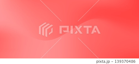 Bright coral red abstract mesh gradient background with wavy curve. Soft blurred trendy y2k scarlet color gradation fluid concept for ui design, banner, aesthetic feminine poster, print 139370486