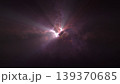 暗闇に光る雷光・閃光　雷　CG　背景 139370685