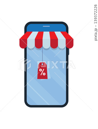 Shopping online concept stock illustration 139372226