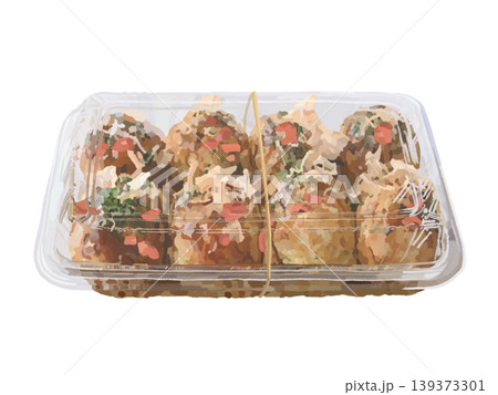 たこ焼き（パック閉）輪ゴム付き 139373301