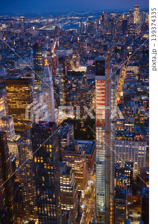 エンパイアステートビルからの夕景/ニューヨーク エンパイアステートビルからの夕景/ニューヨーク 139374335