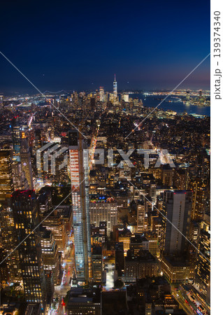 エンパイアステートビルからの夜景/ニューヨーク エンパイアステートビルからの夜景/ニューヨーク 139374340