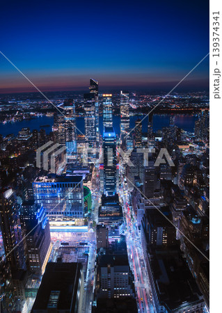 エンパイアステートビルからの夜景/ニューヨーク エンパイアステートビルからの夜景/ニューヨーク 139374341