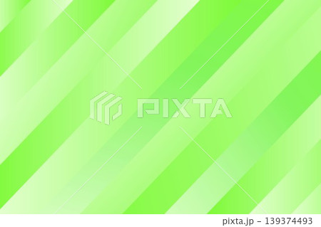 鮮やか新緑色グリーンの光沢グラデーション背景 キレイな斜めストライプ 鮮やか新緑色グリーンの光沢グラデーション背景 キレイな斜めストライプ 139374493