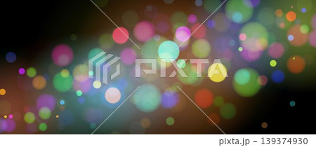 Colorful magical bokeh lights background. Vibrant blurry defocused light circles wallpaper. Bright neon dust sparks falling down effect. Glowing dust particles flow for holiday celebration. Vector Colorful magical bokeh lights background. Vibrant blurry defocused light circles wallpaper. Bright neon dust sparks falling down effect. Glowing dust particles flow for holiday celebration. Vector 139374930
